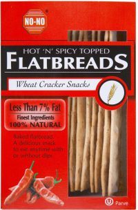 No-No Low Fat Hot & Spicy Flat Breads 125G